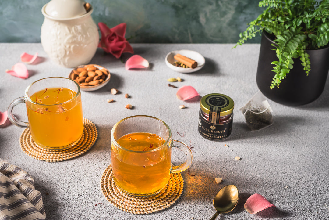 Saffron Tea Recipe - Herbal Tea with many health benefits